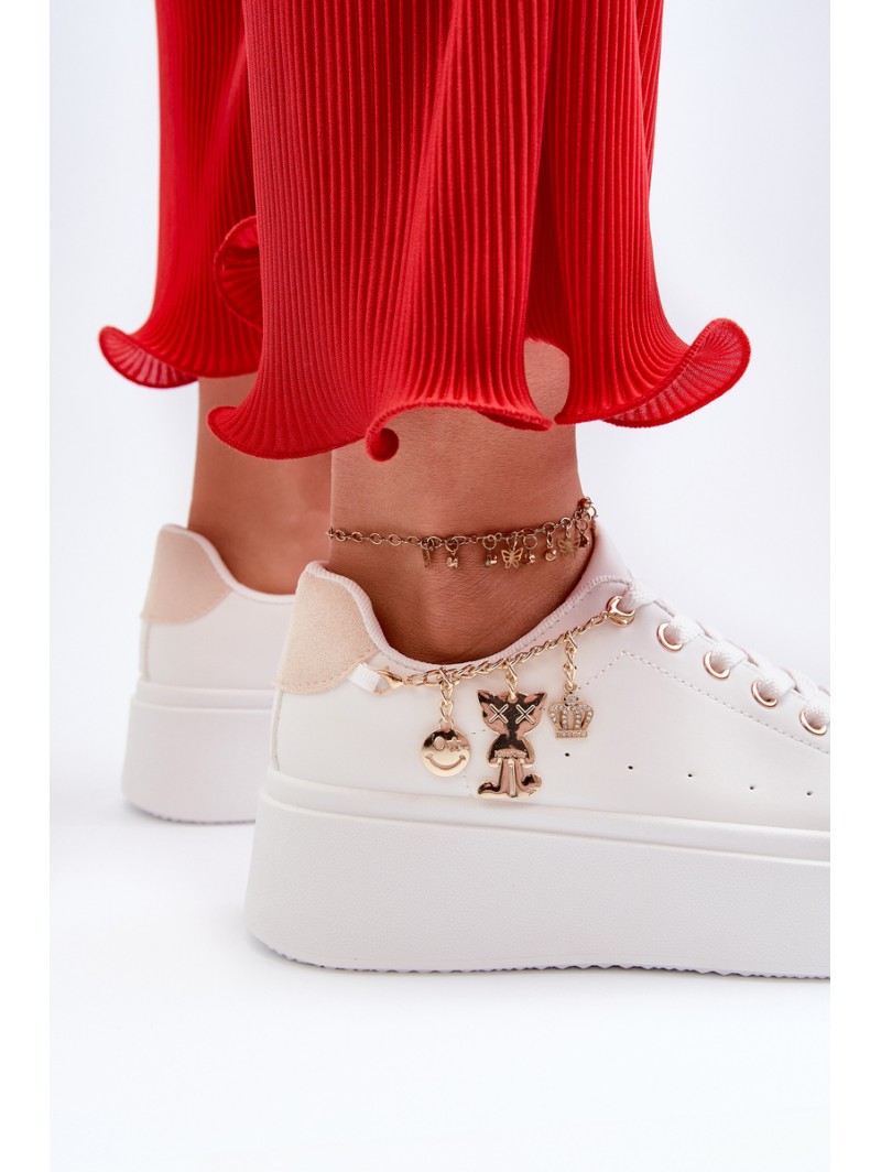 Women's Sneakers with Decoration White Celedria