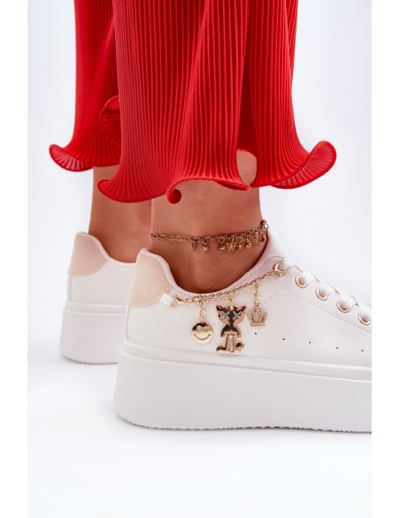 Women's Sneakers with Decoration White Celedria