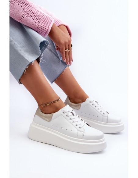 Women's Platform Sneakers D&A LR568 White