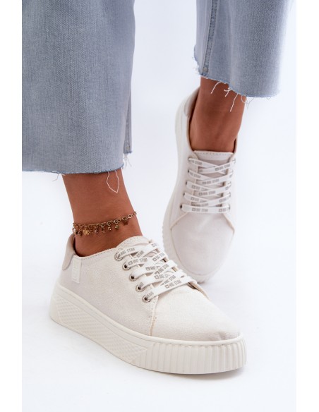 Women's sneakers MEMORY FOAM SYSTEM BIG STAR NN276001 White