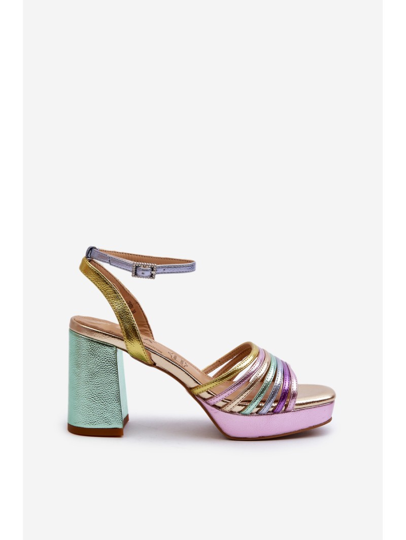 Women's Sandals with Heel D&A CR920 Multicolor