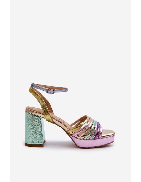 Women's Sandals with Heel D&A CR920 Multicolor
