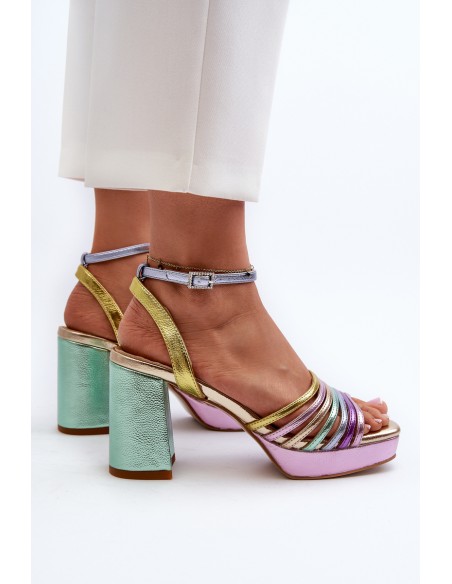 Women's Sandals with Heel D&A CR920 Multicolor