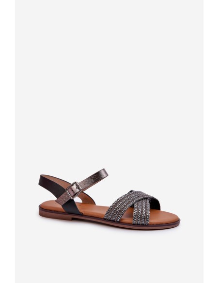 Flat Women's Sandals S.Barski MY923 Black