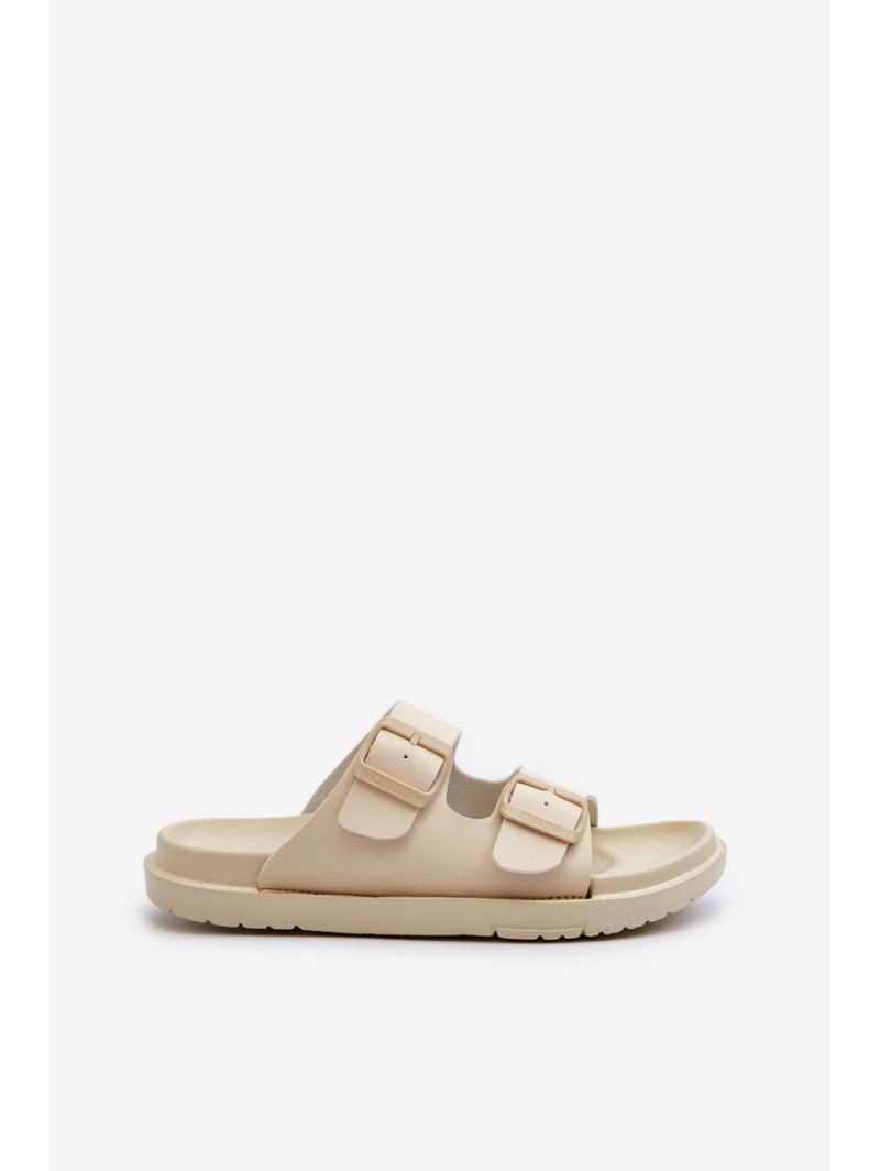 Lightweight Foam Women's Slippers With Buckles Big Star NN274A752 Beige