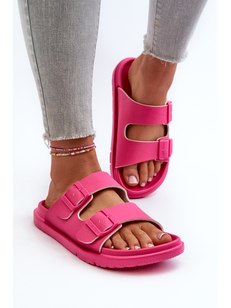 Light Foam Women's Sandals with Buckles Big Star NN274A754 Fuchsia