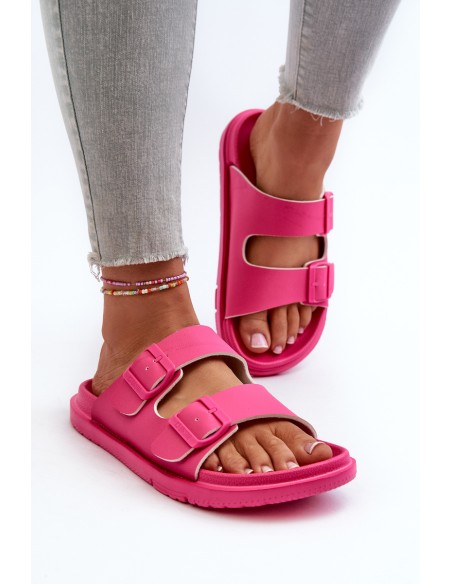 Light Foam Women's Sandals with Buckles Big Star NN274A754 Fuchsia