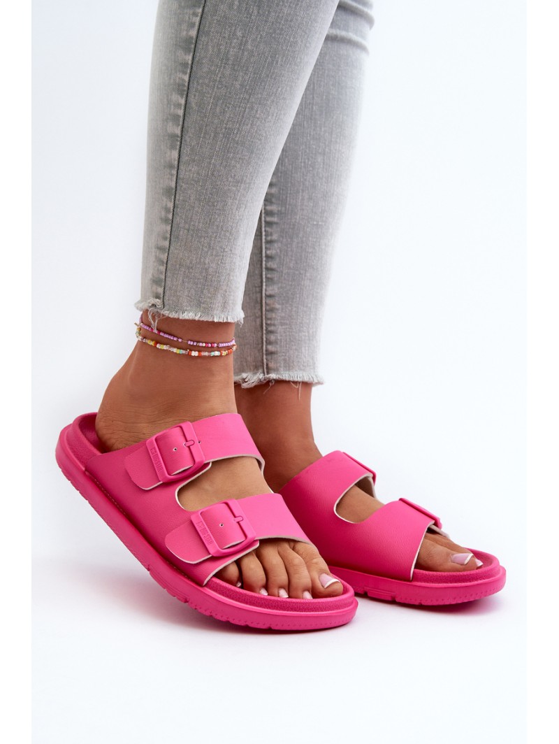 Light Foam Women's Sandals with Buckles Big Star NN274A754 Fuchsia