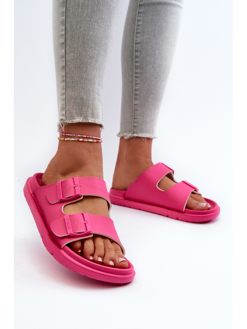 Light Foam Women's Sandals with Buckles Big Star NN274A754 Fuchsia