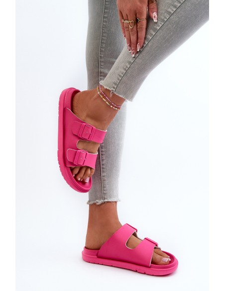 Light Foam Women's Sandals with Buckles Big Star NN274A754 Fuchsia