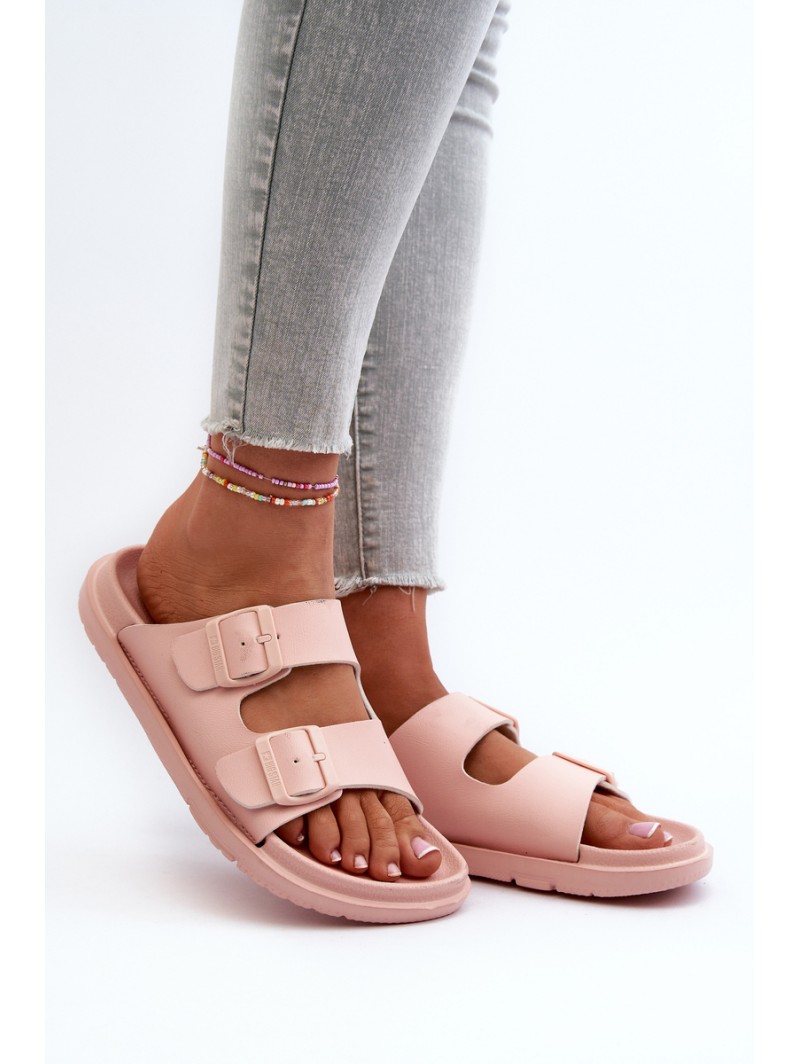 Lightweight Women's Foam Flip Flops with Buckles Big Star NN274A753 Pink