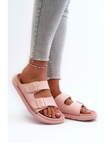 Lightweight Women's Foam Flip Flops with Buckles Big Star NN274A753 Pink