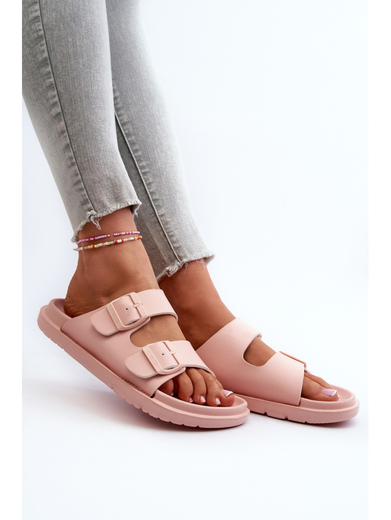 Lightweight Women's Foam Flip Flops with Buckles Big Star NN274A753 Pink
