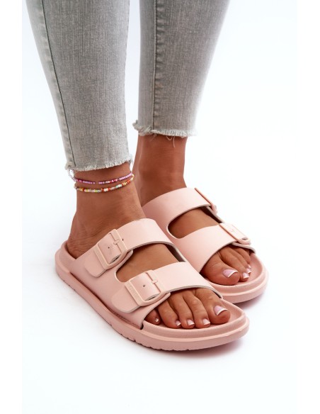 Lightweight Women's Foam Flip Flops with Buckles Big Star NN274A753 Pink