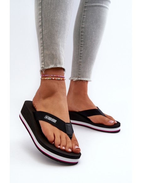 Women's flip-flops on the wedge Big Star JJ274A333 White