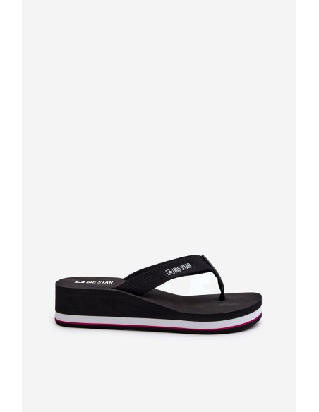 Women's flip-flops on the wedge Big Star JJ274A333 White
