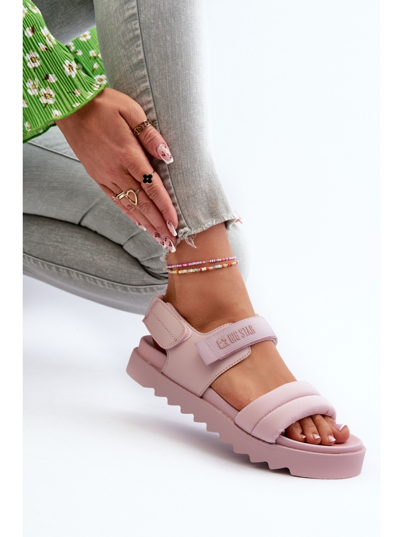 Women's Platform Sandals Big Star NN274753 Pink