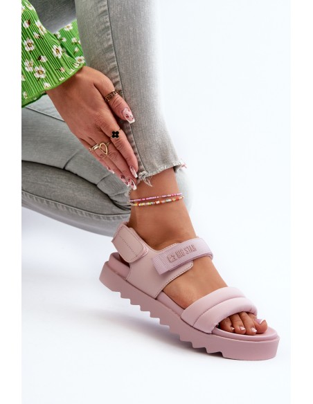 Women's Platform Sandals Big Star NN274753 Pink