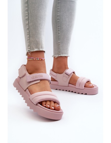 Women's Platform Sandals Big Star NN274753 Pink