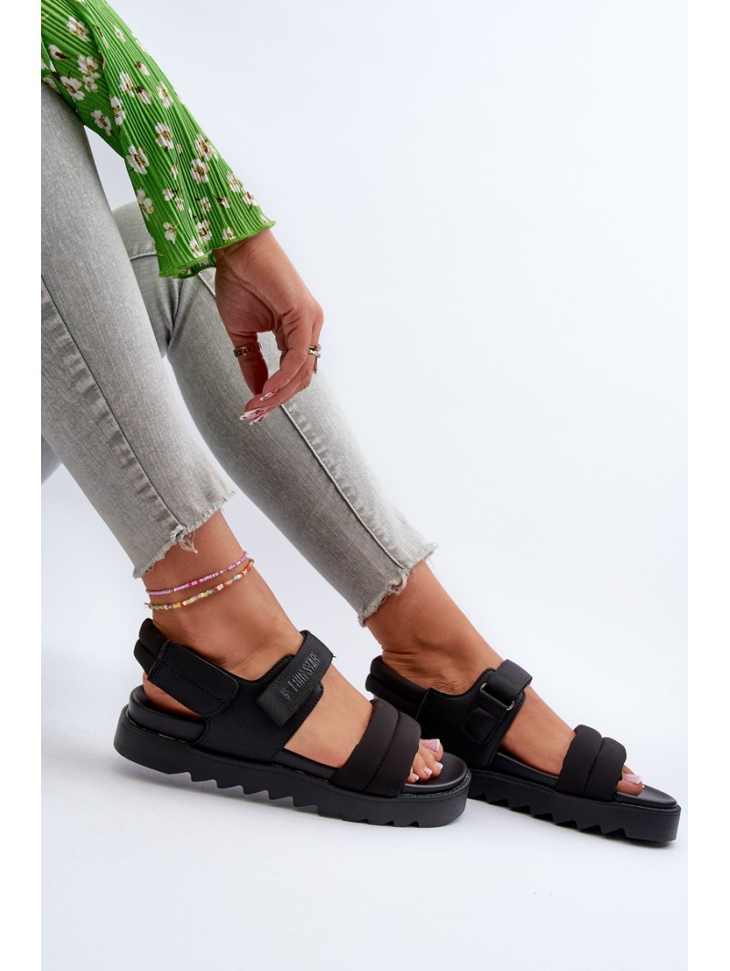 Women's Platform Sandals Big Star NN274750 Black