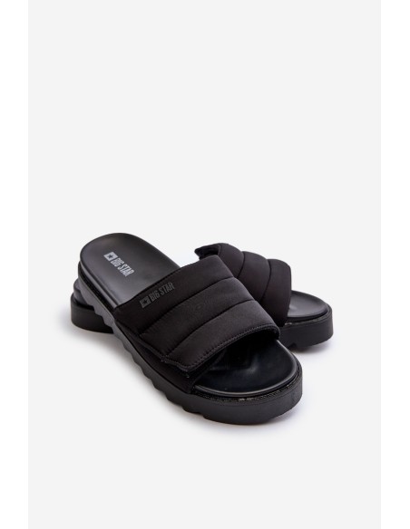 Women's Platform Slides Big Star NN274772 Black