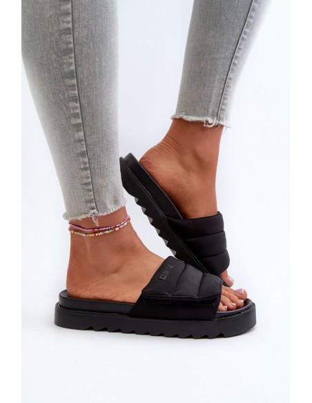 Women's Platform Slides Big Star NN274772 Black
