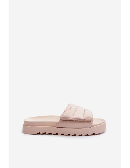 Women's Platform Flip Flops Big Star NN274773 Beige
