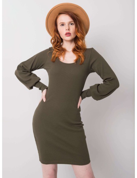 Sukienka-RV-SK-6269.44P-khaki