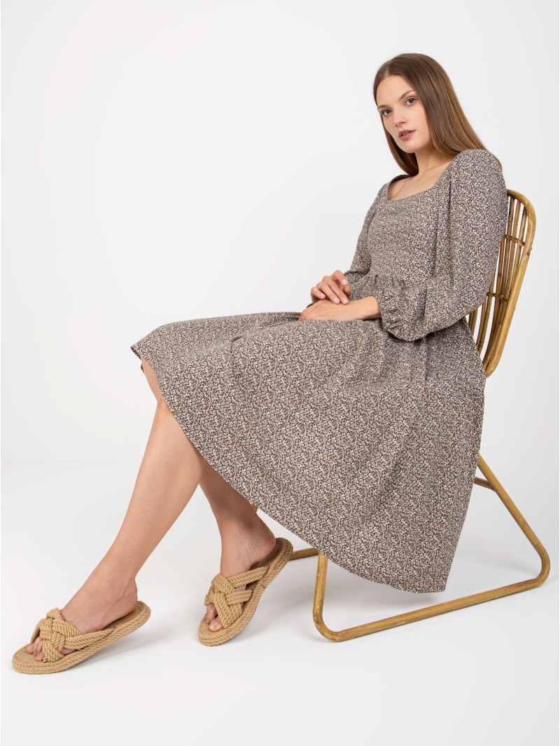 Sukienka-CHA-SK-5803.29-ciemny bezowy