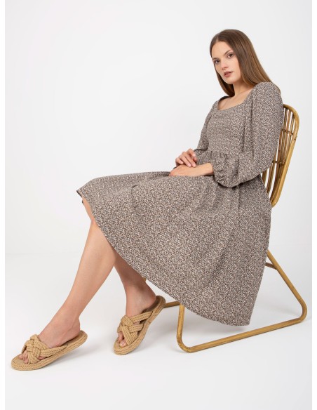 Sukienka-CHA-SK-5803.29-ciemny bezowy