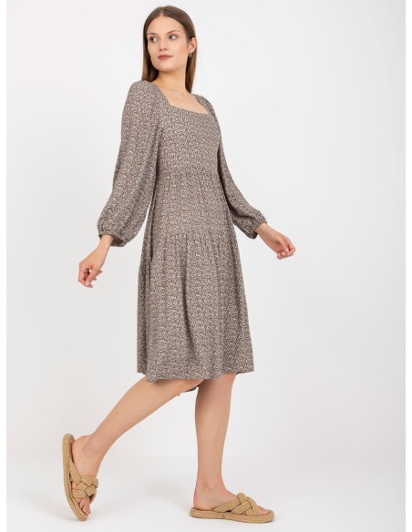 Sukienka-CHA-SK-5803.29-ciemny bezowy