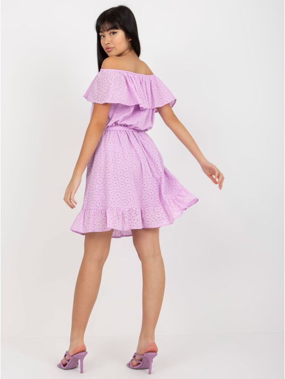 Suknelė - LK-SK-508610.23 - šviesiai violetinė 2