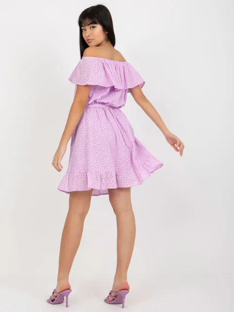 Suknelė - LK-SK-508610.23 - šviesiai violetinė 2