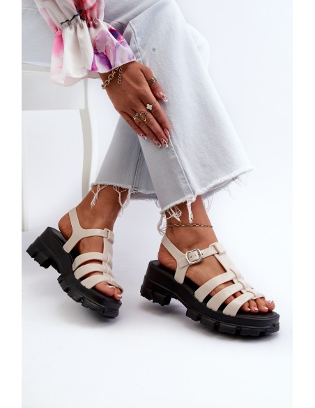 Fragrant Women's Sandals ZAXY NN285040 Beige