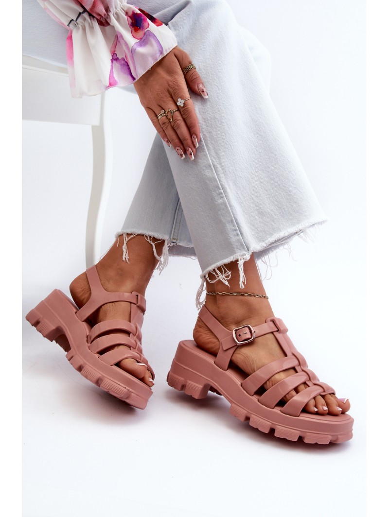 Scented Women's Sandals ZAXY NN285038 Dirty Pink