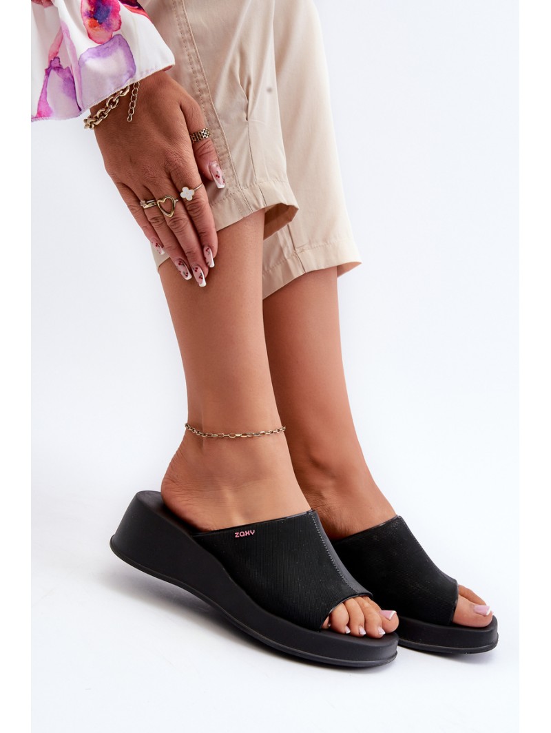 Scented Women's Wedge Sandals ZAXY LL285083 Black