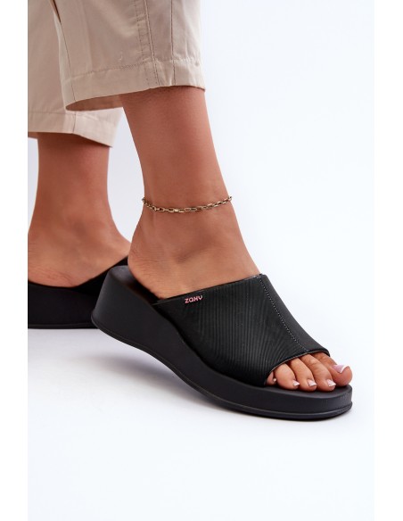 Scented Women's Wedge Sandals ZAXY LL285083 Black