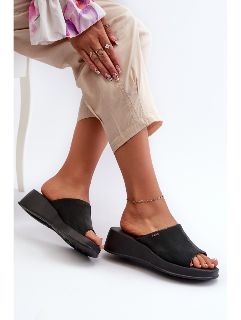 Scented Women's Wedge Sandals ZAXY LL285083 Black