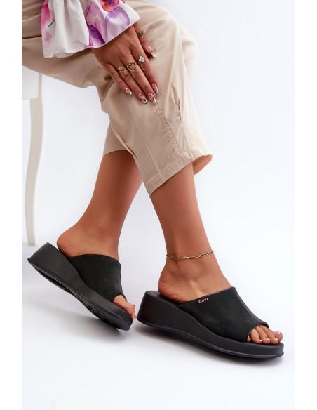 Scented Women's Wedge Sandals ZAXY LL285083 Black