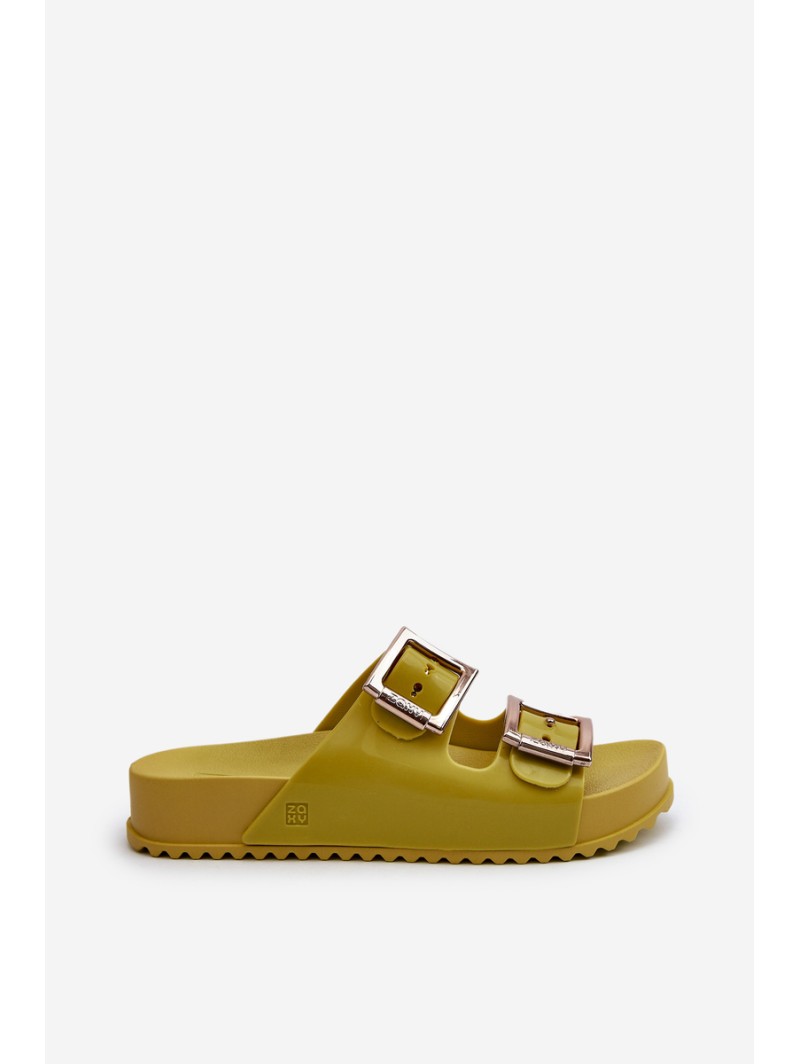 Women's Smooth Slides ZAXY LL285077 Lime