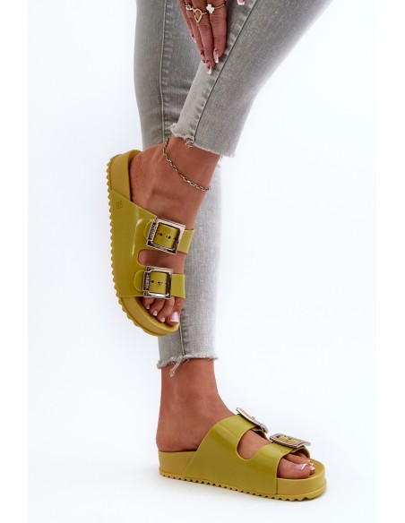 Women's Smooth Slides ZAXY LL285077 Lime