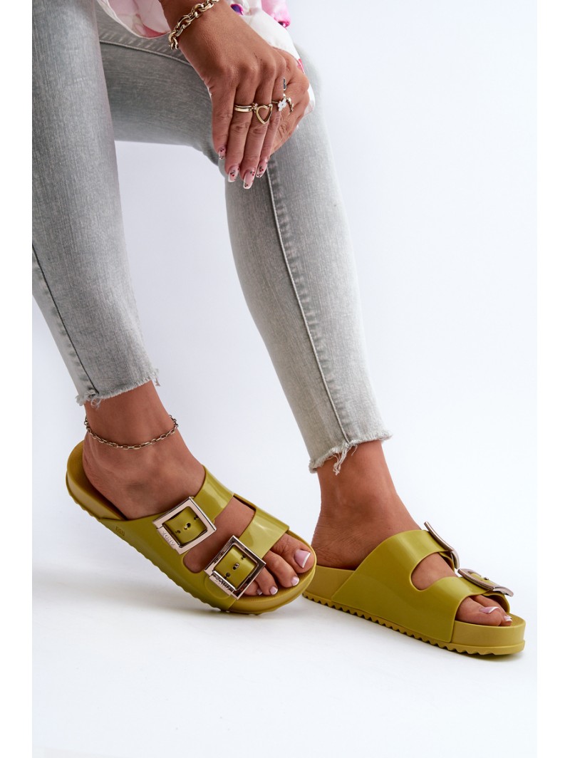 Women's Smooth Slides ZAXY LL285077 Lime