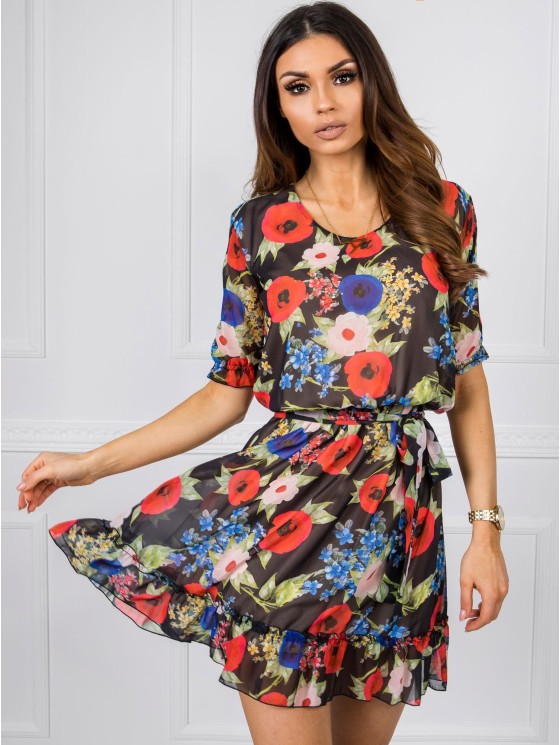 Sukienka-LK-SK-507626.70-czarno-czerwony 2