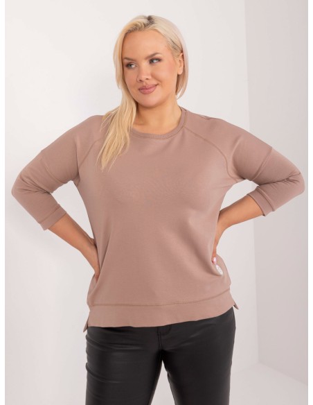 Bluzka-RV-BZ-9221.95-ciemny bezowy