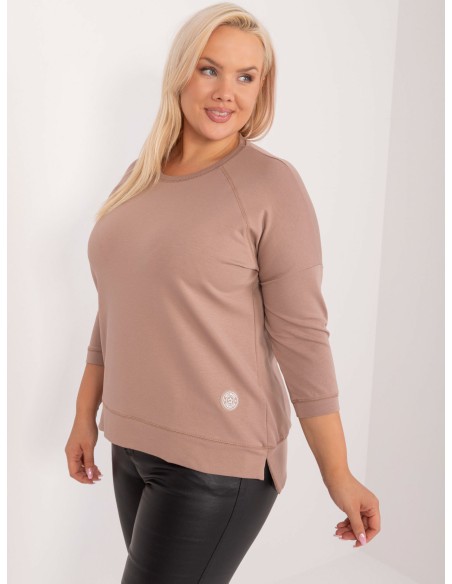 Bluzka-RV-BZ-9221.95-ciemny bezowy