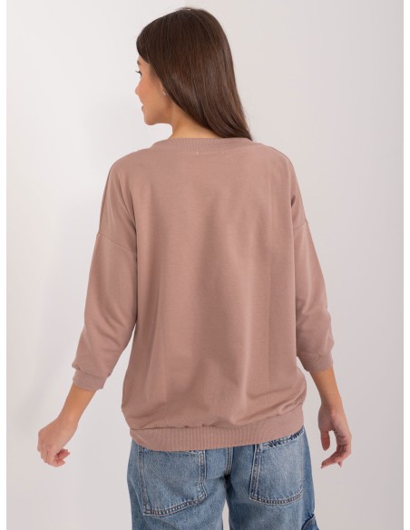 Bluzka-RV-BZ-9143.87P-ciemny bezowy