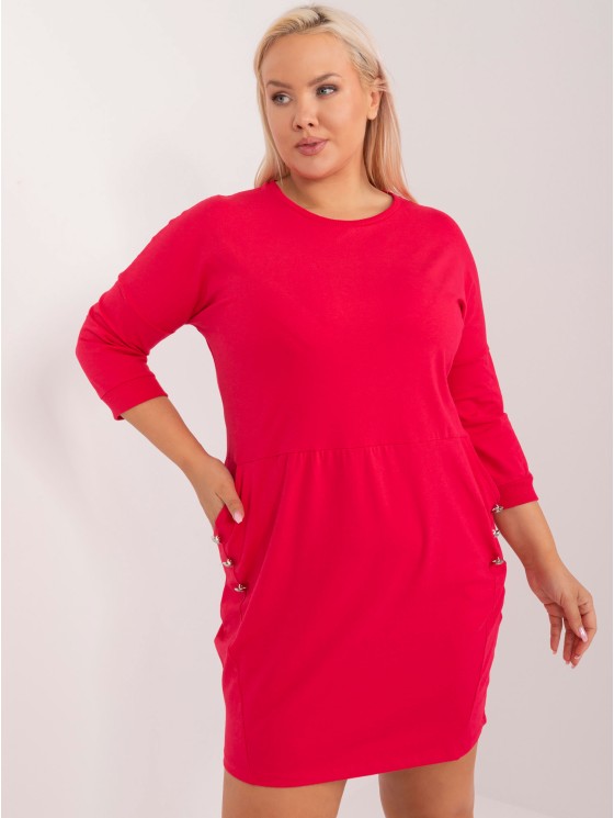 Sukienka-RV-SK-9390.32-czerwony 2