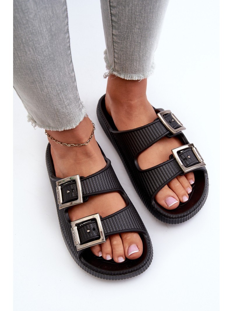 Women's rubber slippers ZAXY JJ285058 Black