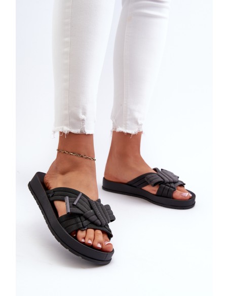 Scented Women's Flat Sole Sandals ZAXY LL285096 Black