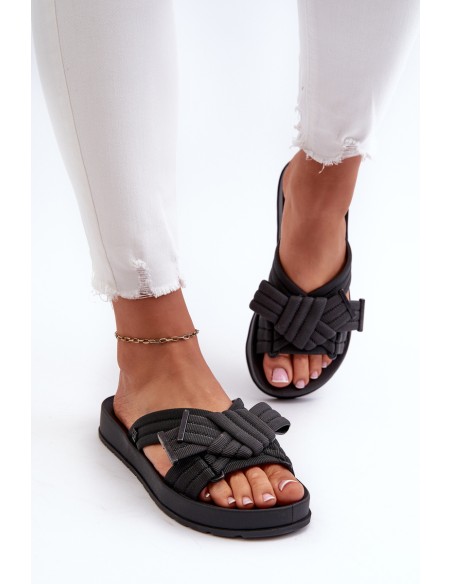 Scented Women's Flat Sole Sandals ZAXY LL285096 Black